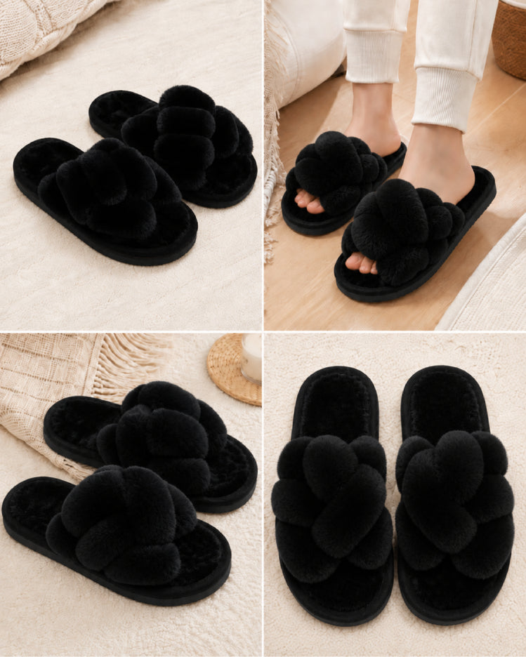Plush Knot Slippers
