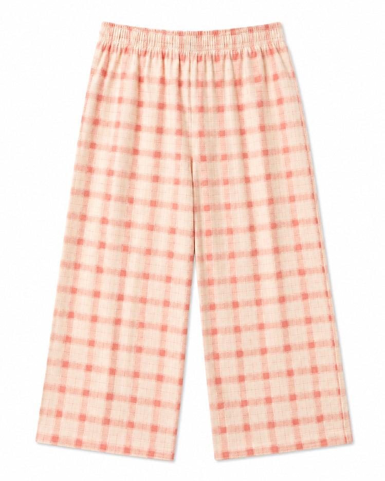 Teddy Plaid French-Style Capri Pyjama Set