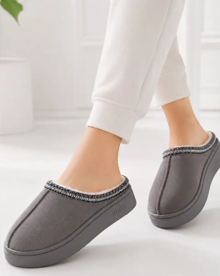 Cozy Suede Winter Slippers