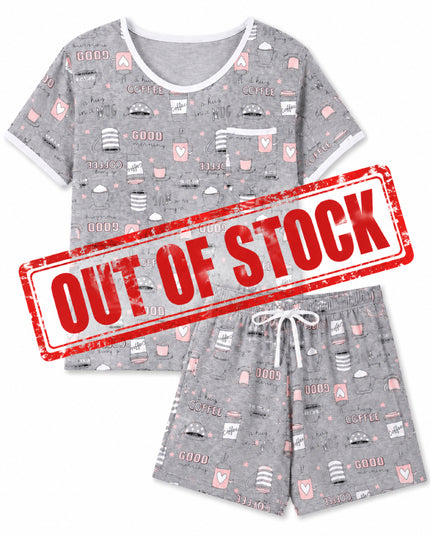 But First Coffee Short Pyjama Set