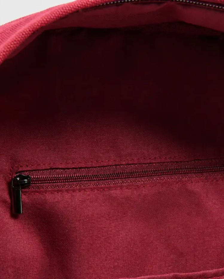 Burgundy minimalist backpack