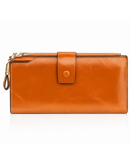 Waxed Brown Leather Wallet