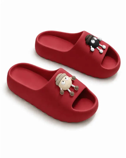 Sooty Red Flip flops