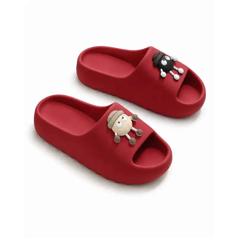 Sooty Red Flip flops