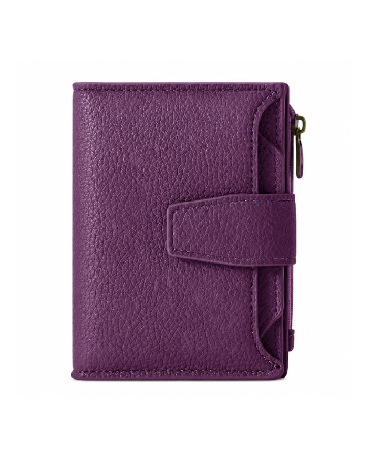 Purple Veloria Leather Wallet