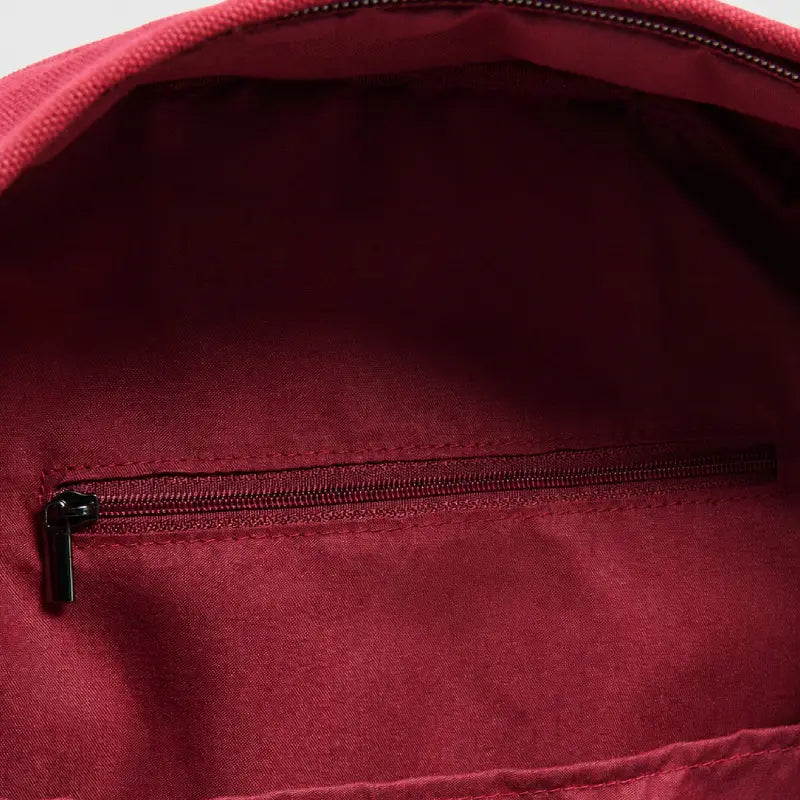 Burgundy minimalist backpack