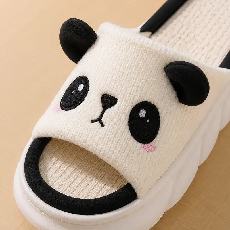Panda Face Slippers