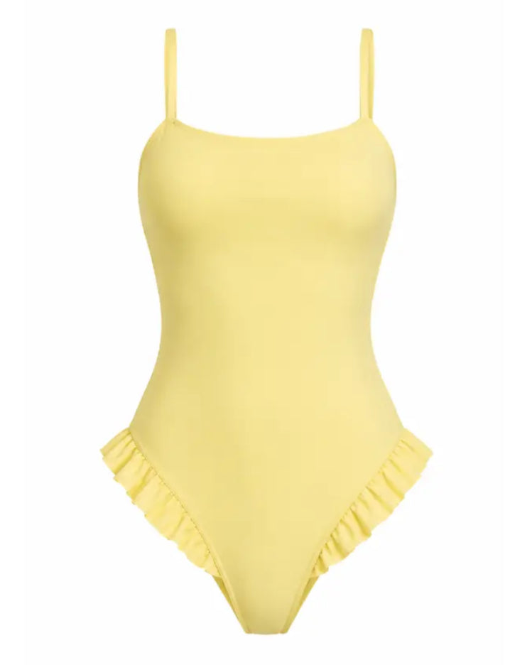 Private Beach Tummy Control One-Piece Swimsuit
