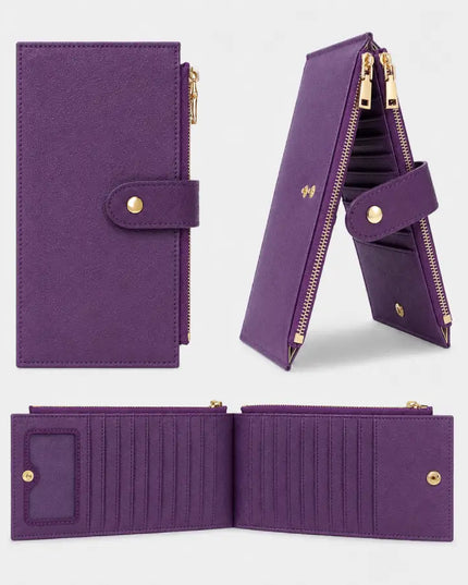Purple Loop Leather Wallet