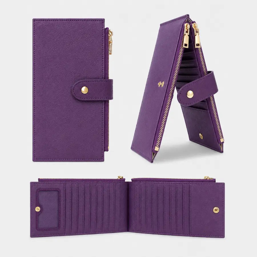 Purple Loop Leather Wallet