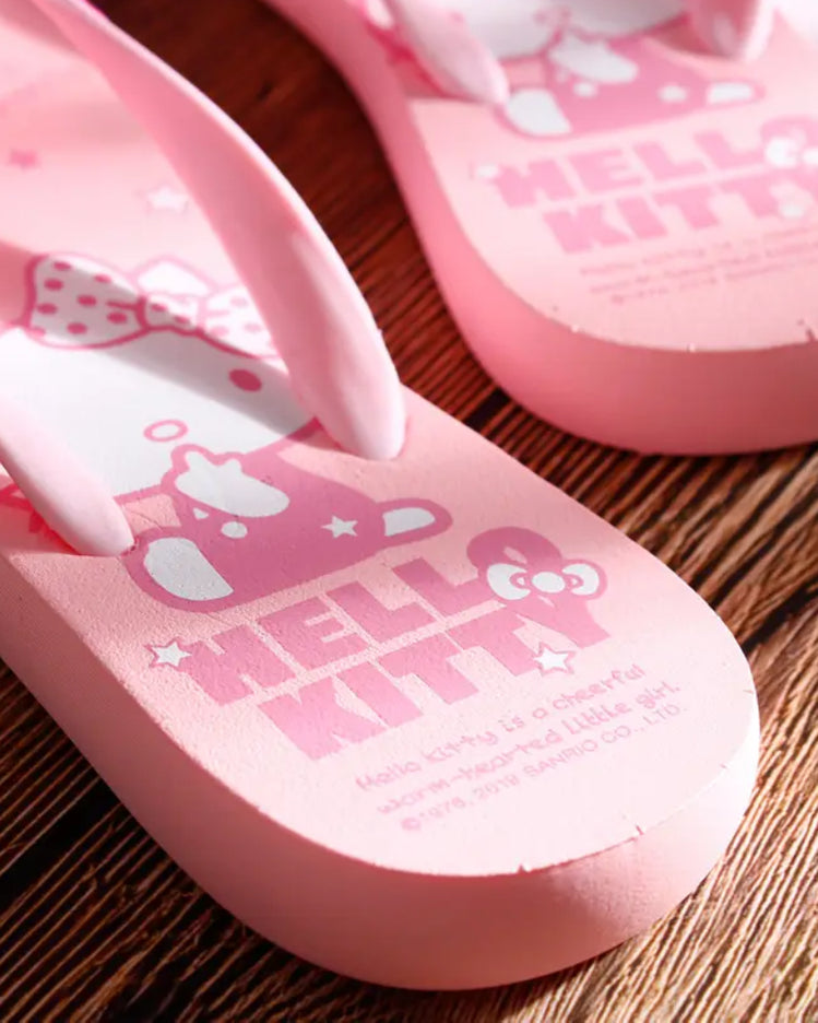 Hello Kitty Ribbon Flip Flops