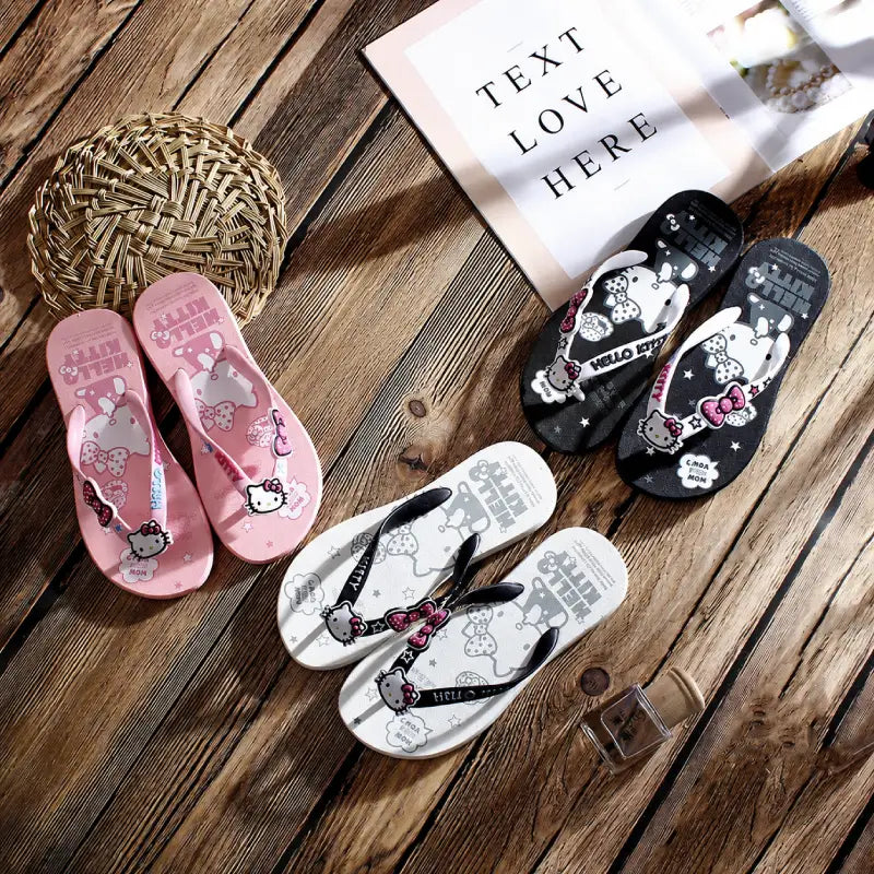 Hello Kitty Ribbon Flip flops