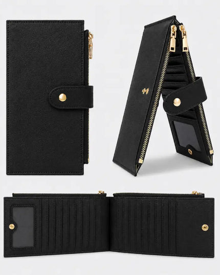 Black Loop Leather Wallet