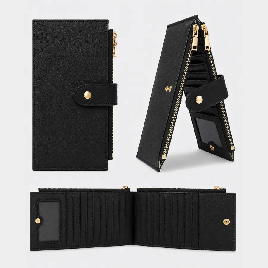 Black Loop Leather Wallet