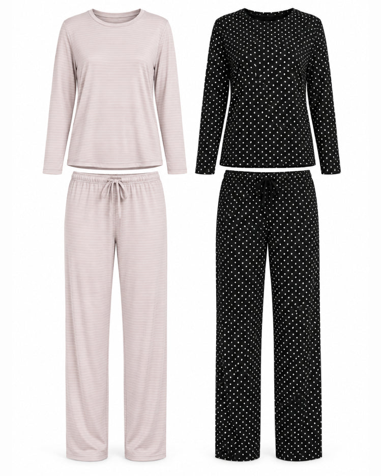 Noir & Blush 2-Pack Pyjama Sets