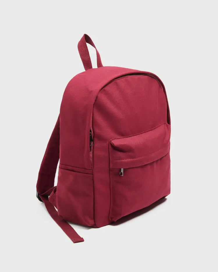 Burgundy minimalist backpack