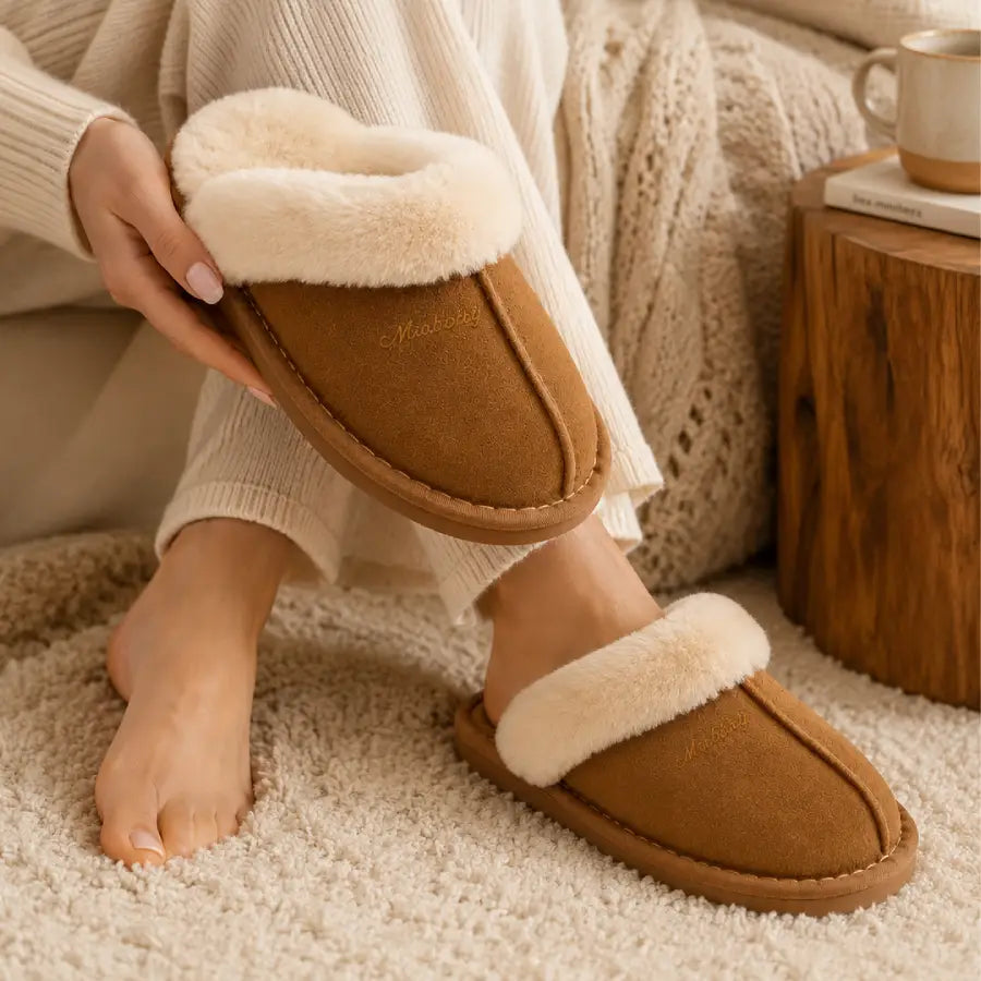 Soft Faux Fur Slippers