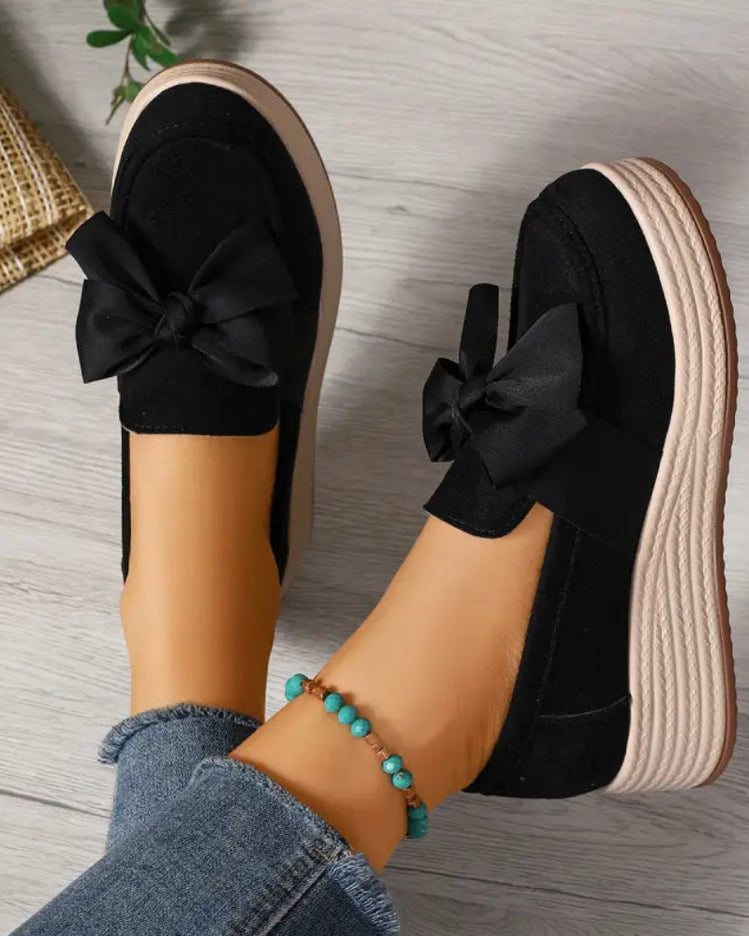 Cocoa Ribbon Loafers