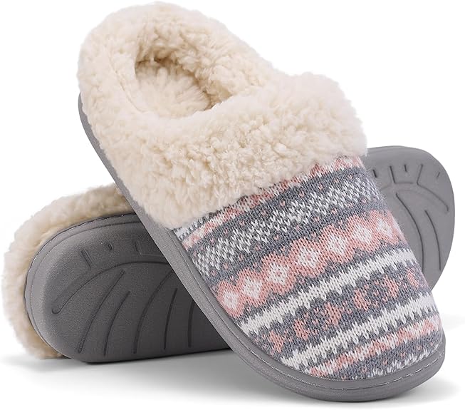 Comfy Wool Slippers – Boho Pink