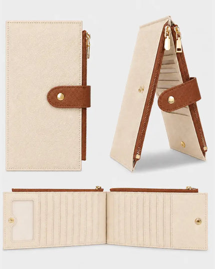 White Loop Leather Wallet