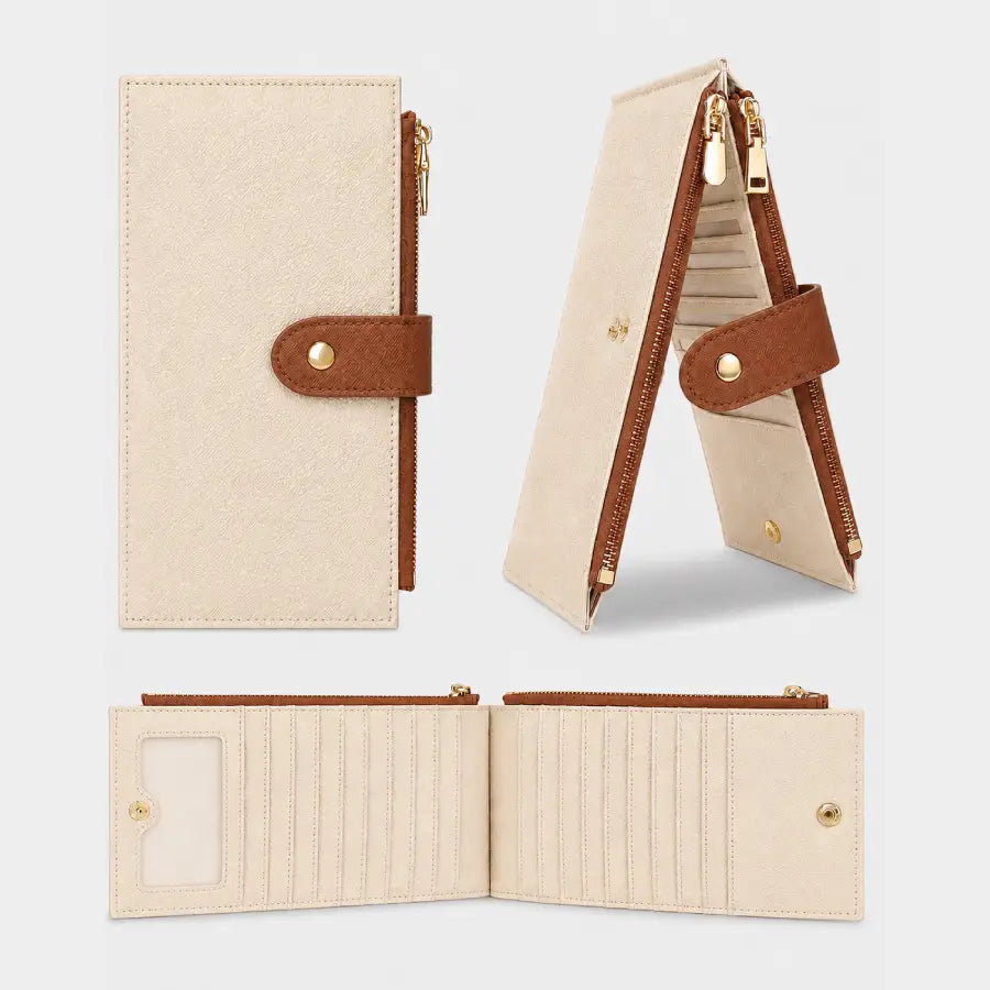 White Loop Leather Wallet
