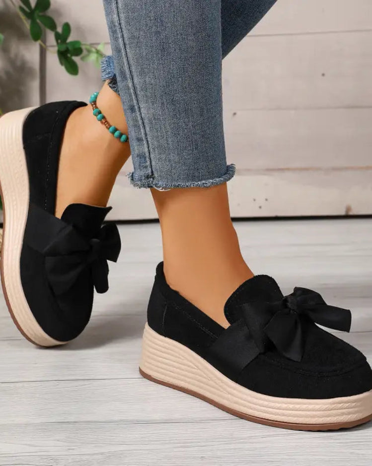 Cocoa Ribbon Loafers