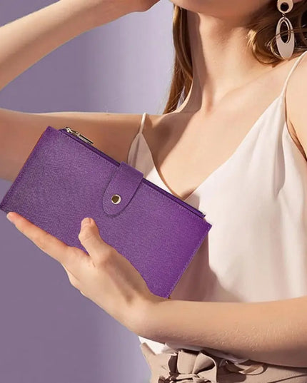 Purple Loop Leather Wallet