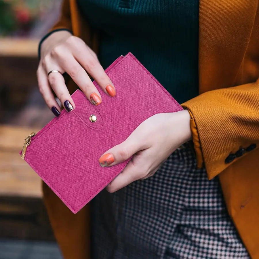 Rose Loop Leather Wallet