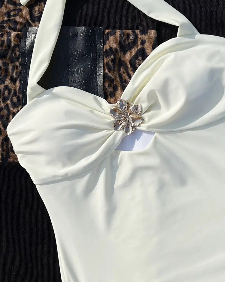 Worth It White One-Piece Swimsuit