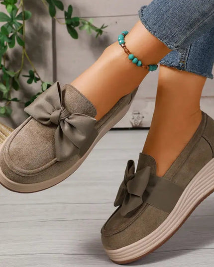 Cocoa Ribbon Loafers
