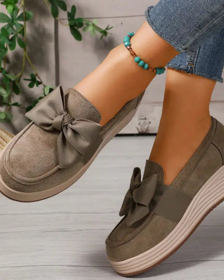 Cocoa Ribbon Loafers