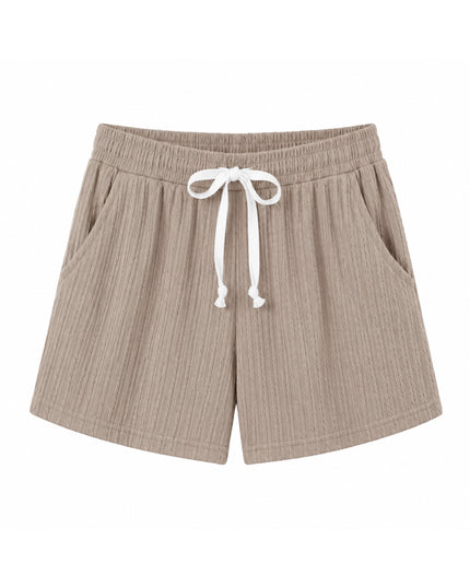 Khaki Ribbed Short Pyjama Set