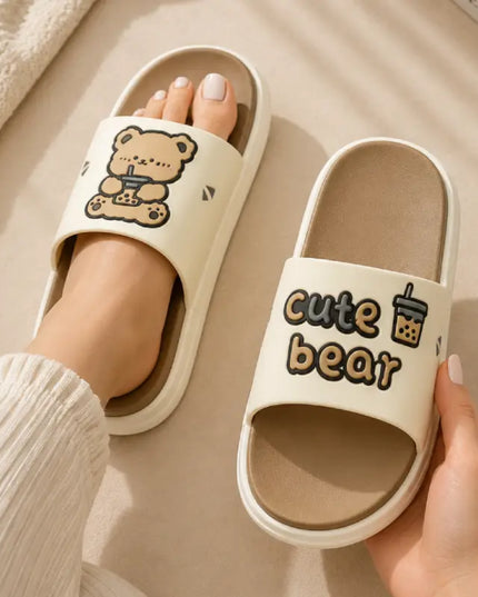 Cute bear Flip Flops