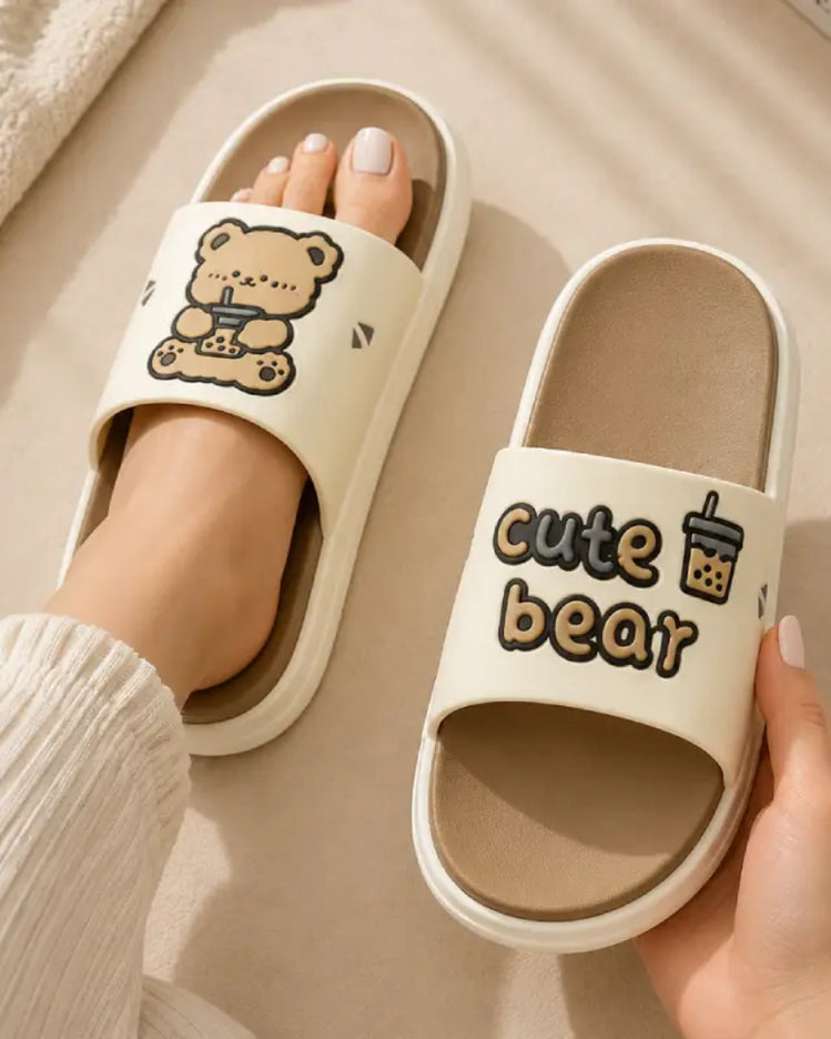 Cute bear Flip Flops