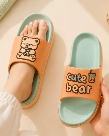Cute bear Flip Flops