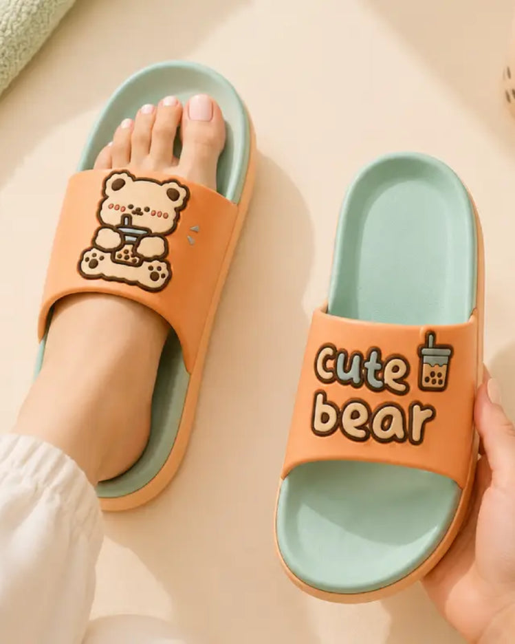 Cute bear Flip Flops