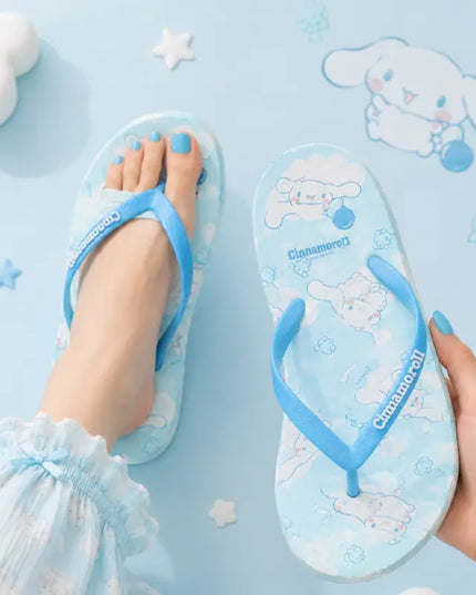 Cinnamon Dog Flip Flops