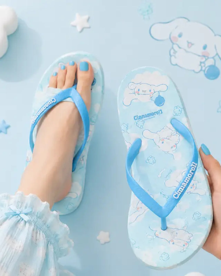 Cinnamon Dog Flip Flops