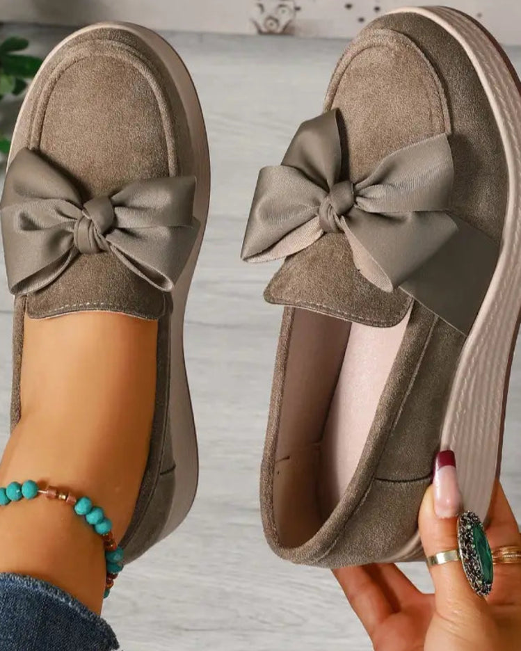 Cocoa Ribbon Loafers