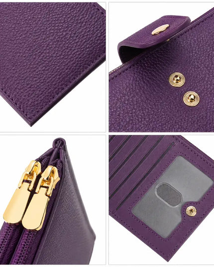 Purple Loop Leather Wallet