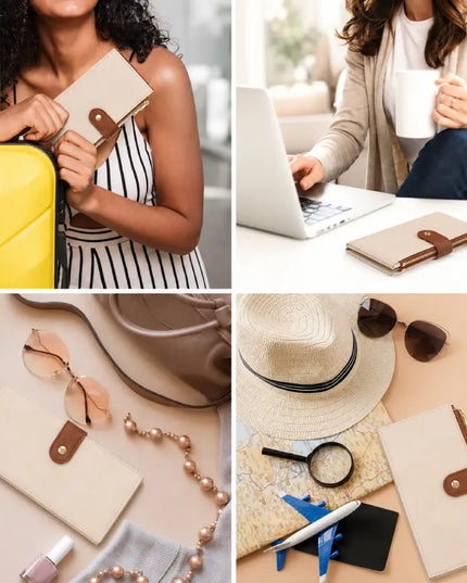 White Loop Leather Wallet