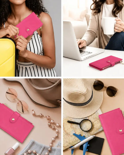 Rose Loop Leather Wallet