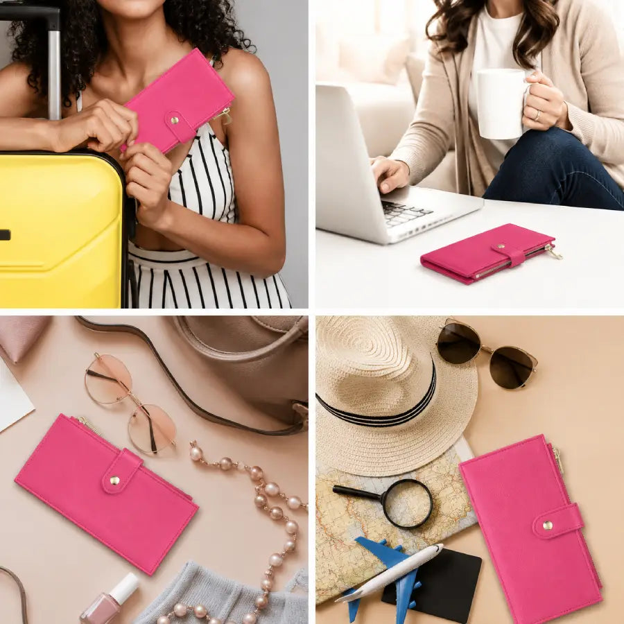 Rose Loop Leather Wallet