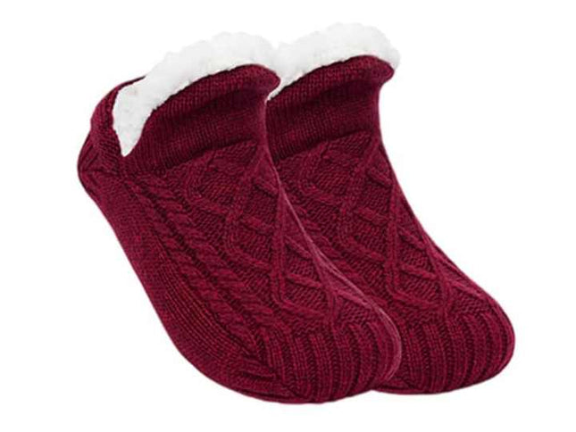 Cozy Floor Socks - red