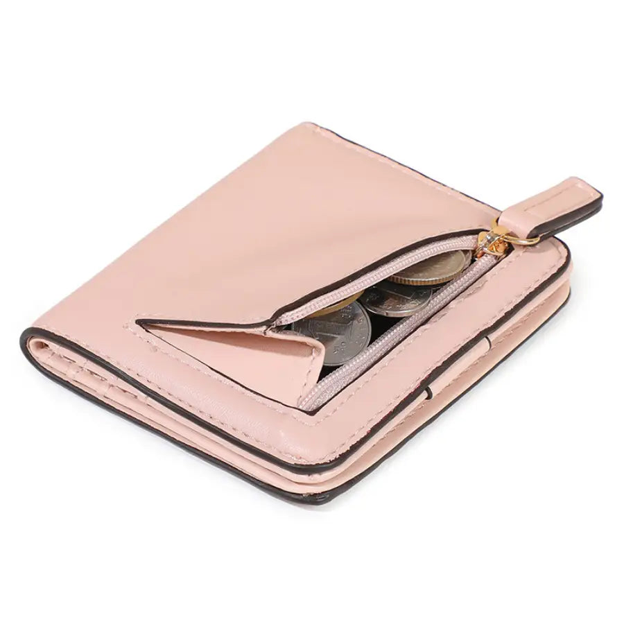 Blush Pink Elora Leather Wallet