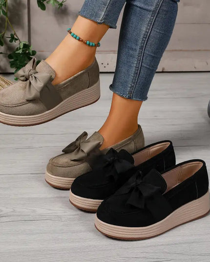 Cocoa Ribbon Loafers
