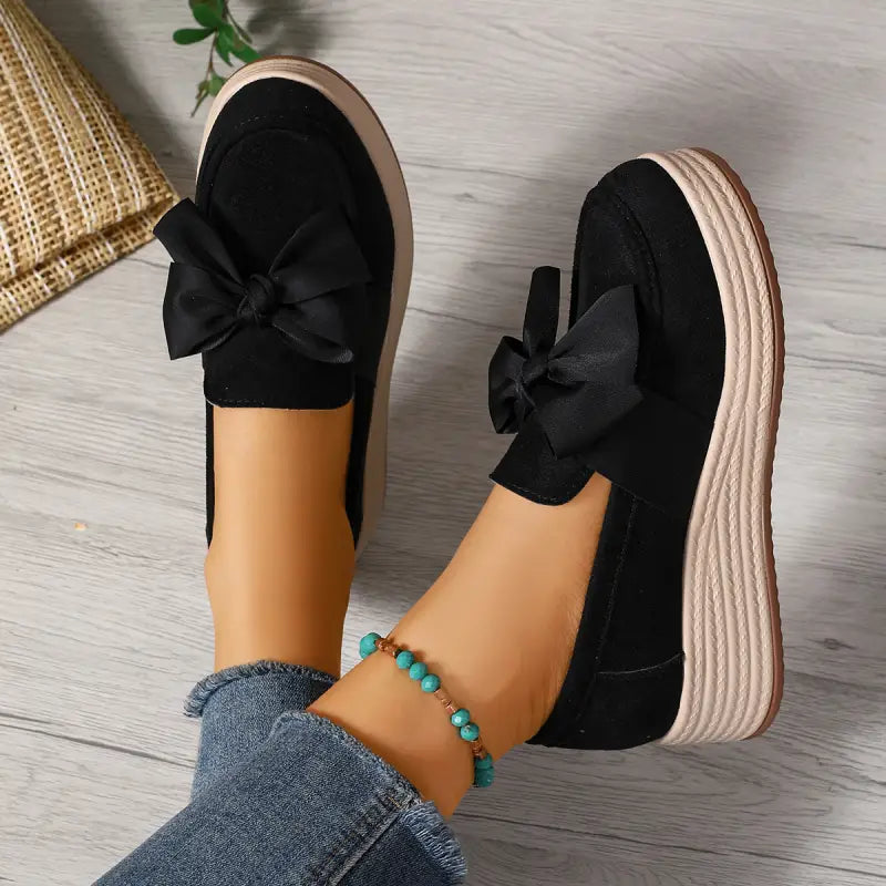 Cocoa Ribbon Loafers