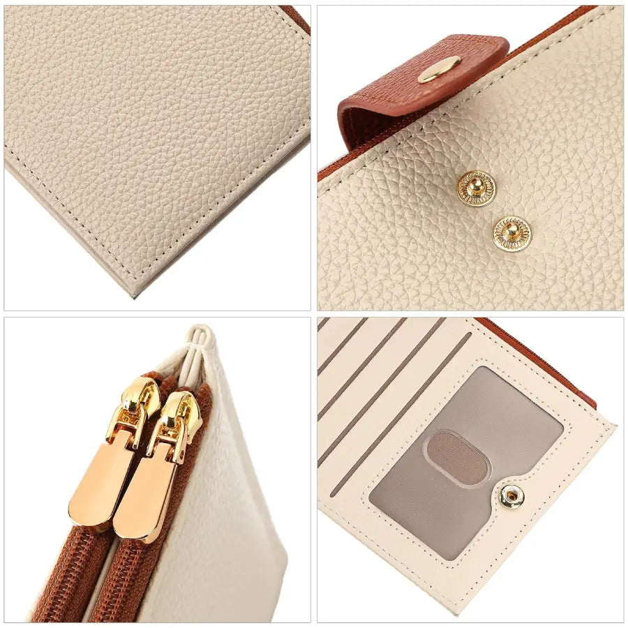 White Loop Leather Wallet