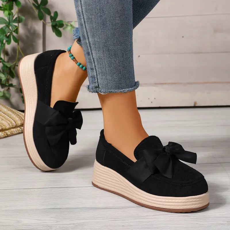 Cocoa Ribbon Loafers