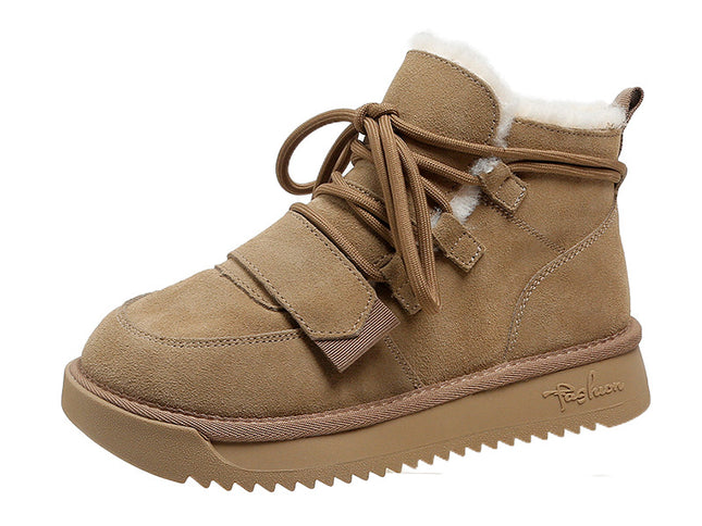 Fur Winter Boots khaki